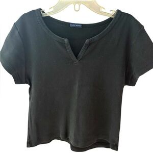 Brandy Melville Black Short Sleeve Top
